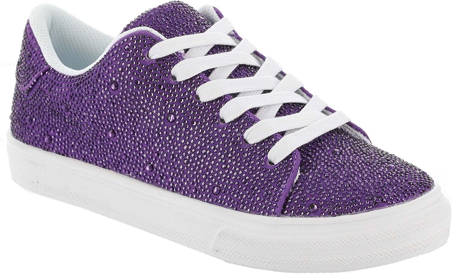Masseys Women's Veronica Rhinestone Studded Fashion Sneaker