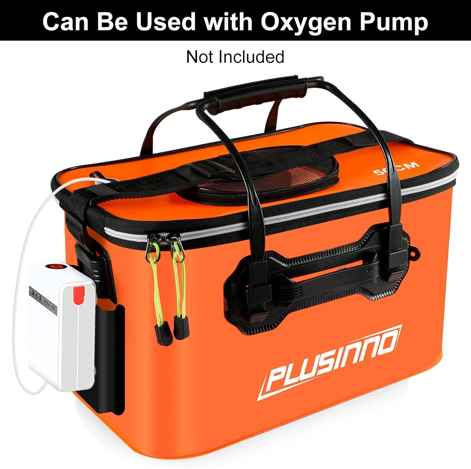 Fishing Bucket, Foldable Fishing Bait Bucket, Multifunctional Portable Folding Fishing Minnow Bucket Fish Live Bait Container, Outdoor Camping EVA Fishing Bag for Kids and Adult : Sports & Outdoors