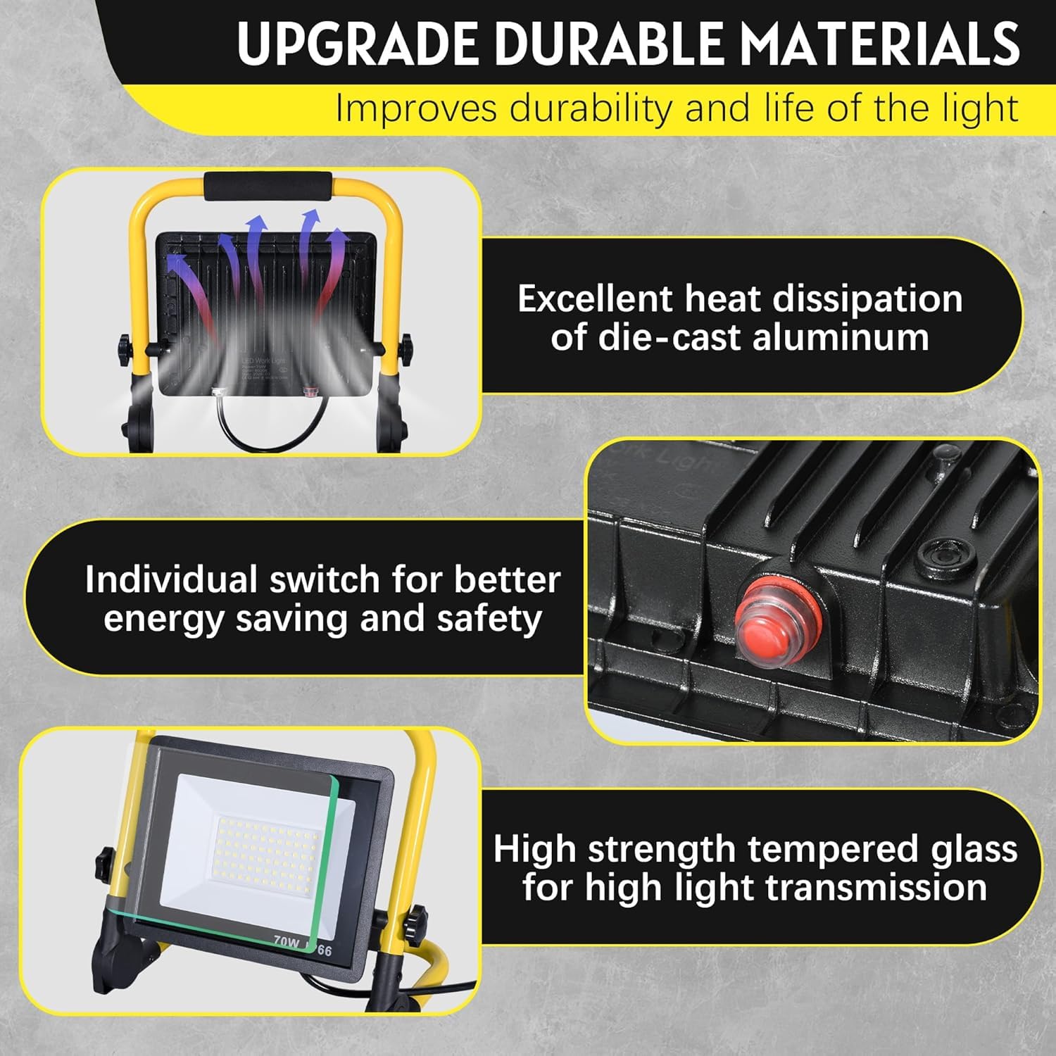 PACOLIT 21000LM Work Light - Waterproof & Tripod -8 PACOLIT 21000LM Work Light - Waterproof & Tripod -8