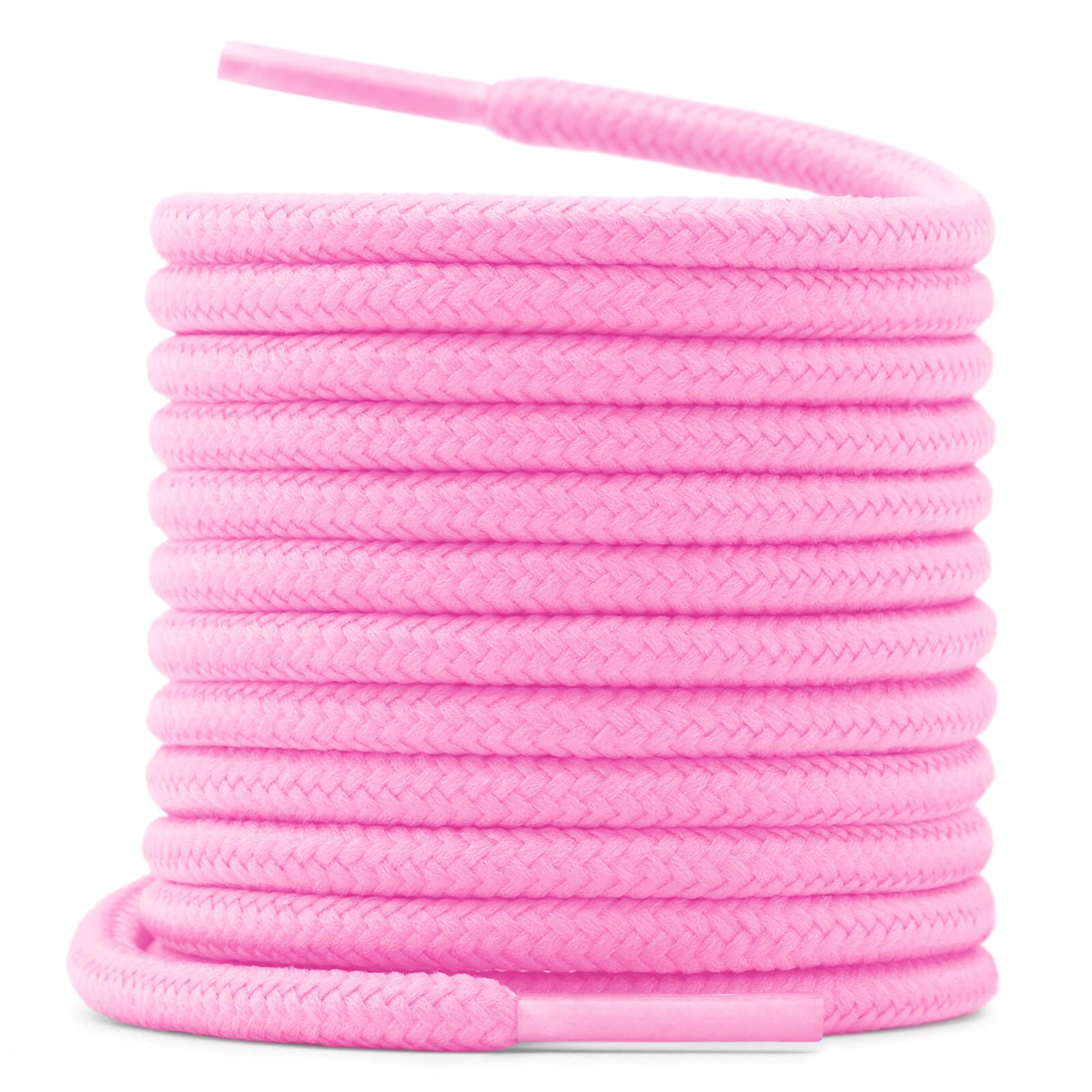 Photo 1 of DELELE Round Shoe Laces for Athletic: 71 Inch Pink Hiking Laces