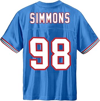 Amazon.com: Jeffery Simmons Tennessee Titans Blue #98 NFL Kids