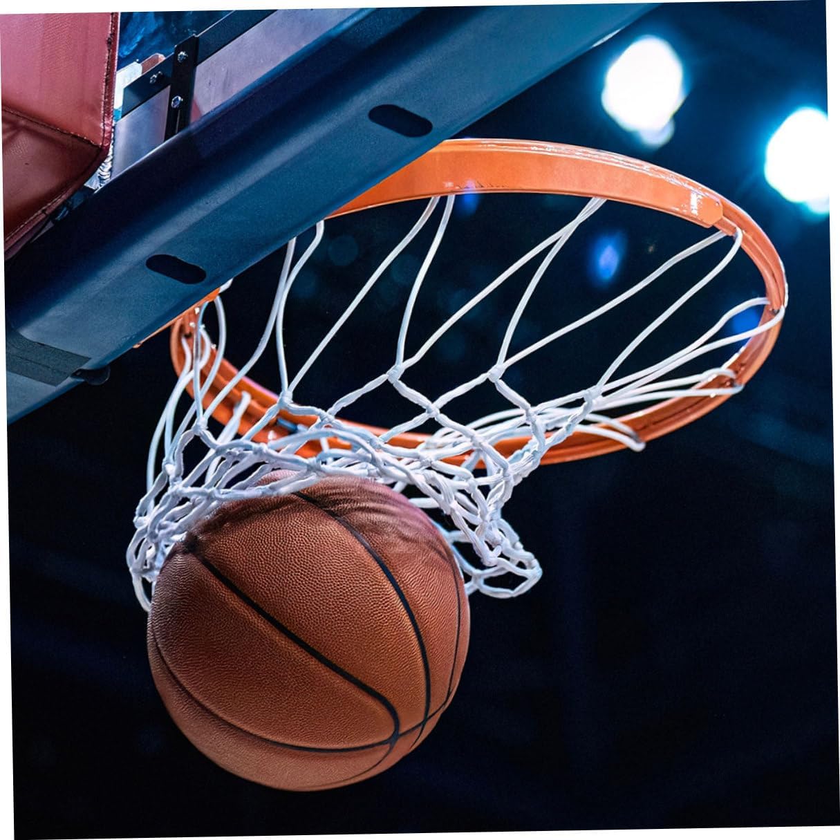 Levemolo 2pcs Basketball Net Replacement String Rope, PVC Coated Steel Wire Cord with Aluminum Buckle, Sturdy Basketball Net String for Outdoor and Indoor Hoops, Sports Court Accessories