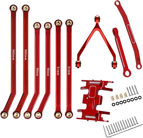 RC Upgrades Part Enlaces de chasis de alta liquidación y placa deslizante y barra de dirección para 1/24 Axial SCX24 Bronco AXI00001 C10 AXI00002