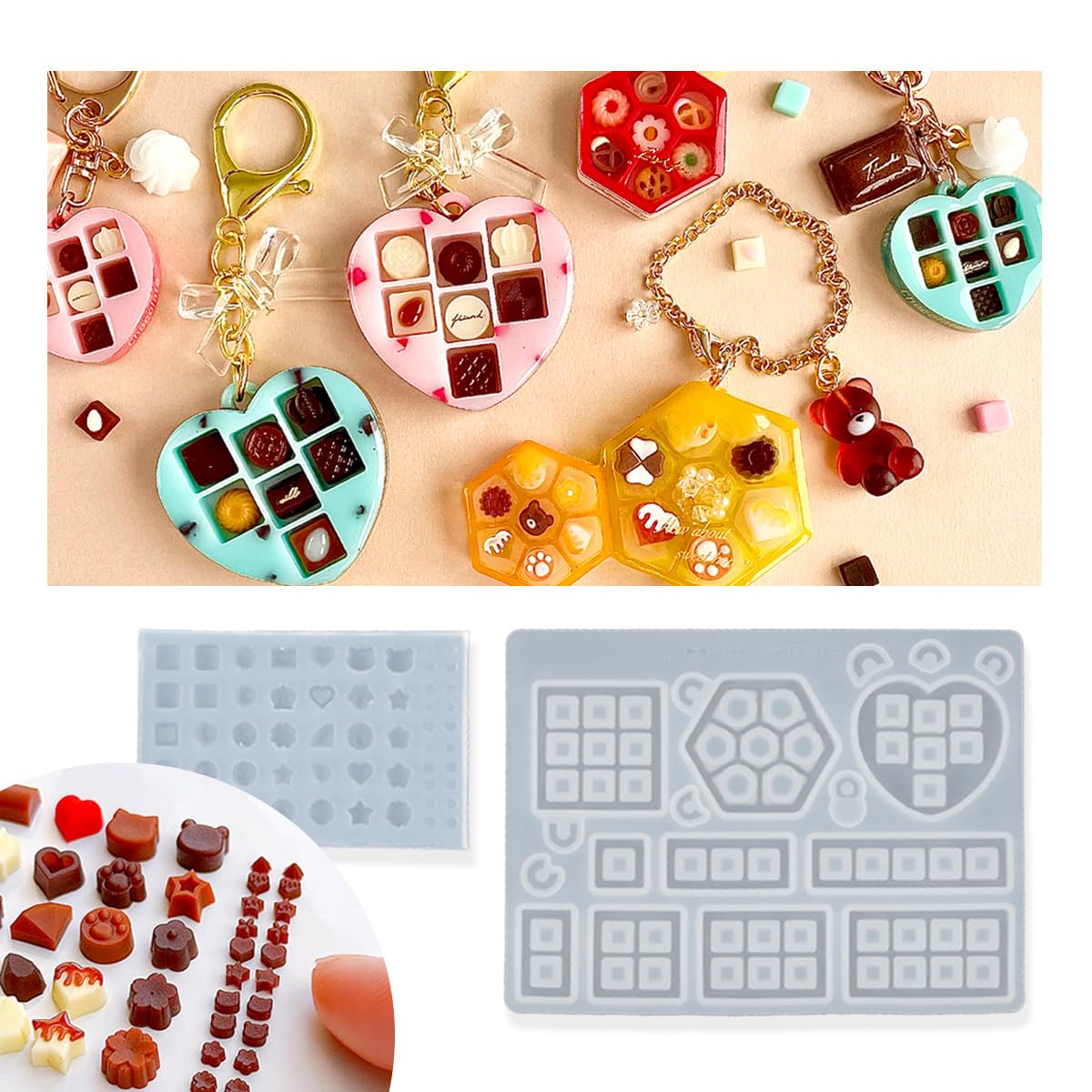 Amazon.co.jp: GreenOcean 極小ミニチュア チョコレート＆BOXが作れる