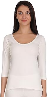Selfcare Women's Thermal 3/4 Sleeve Top Soft & Warm Poly Cotton Winters Wear Vest