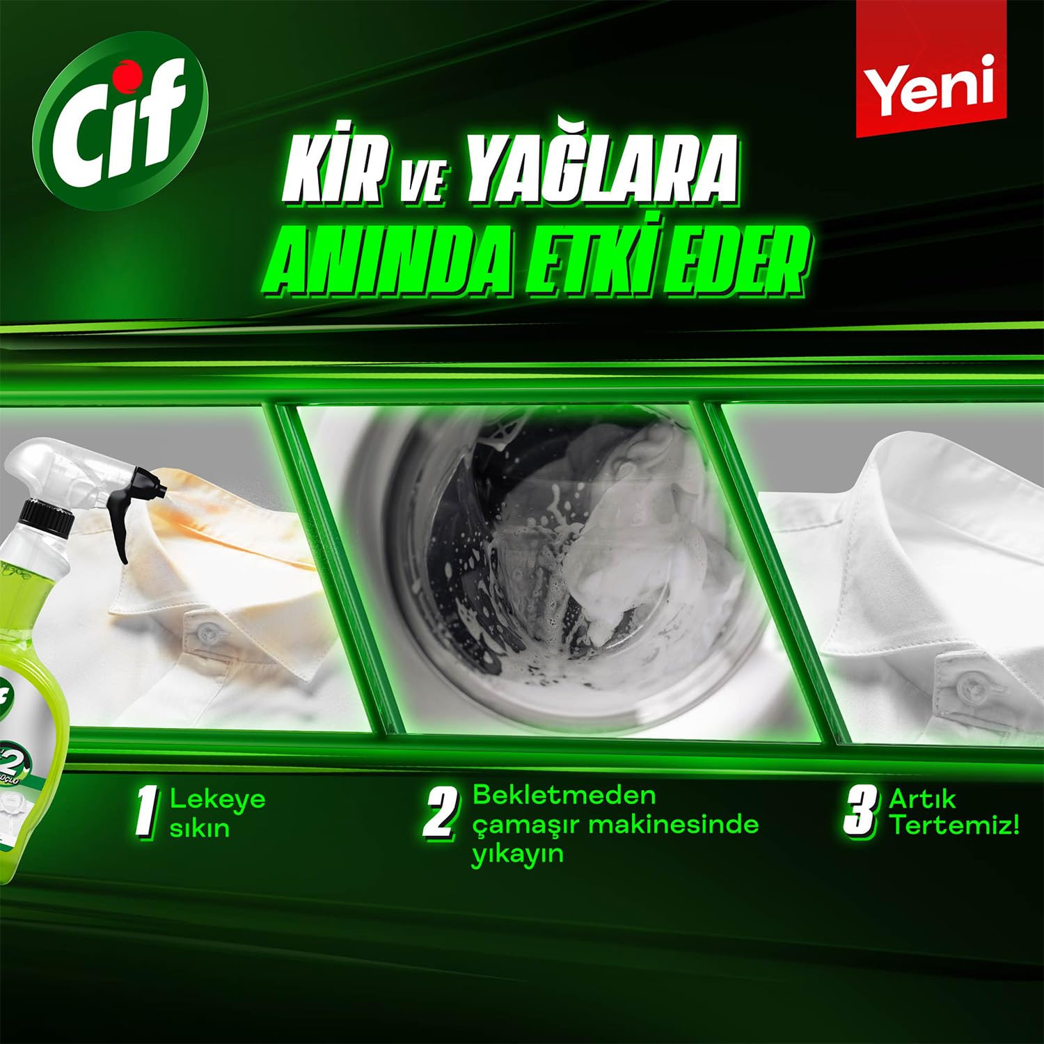 Cif Ultra Anında Etki Kir ve Yağ Sökücü 750 ml