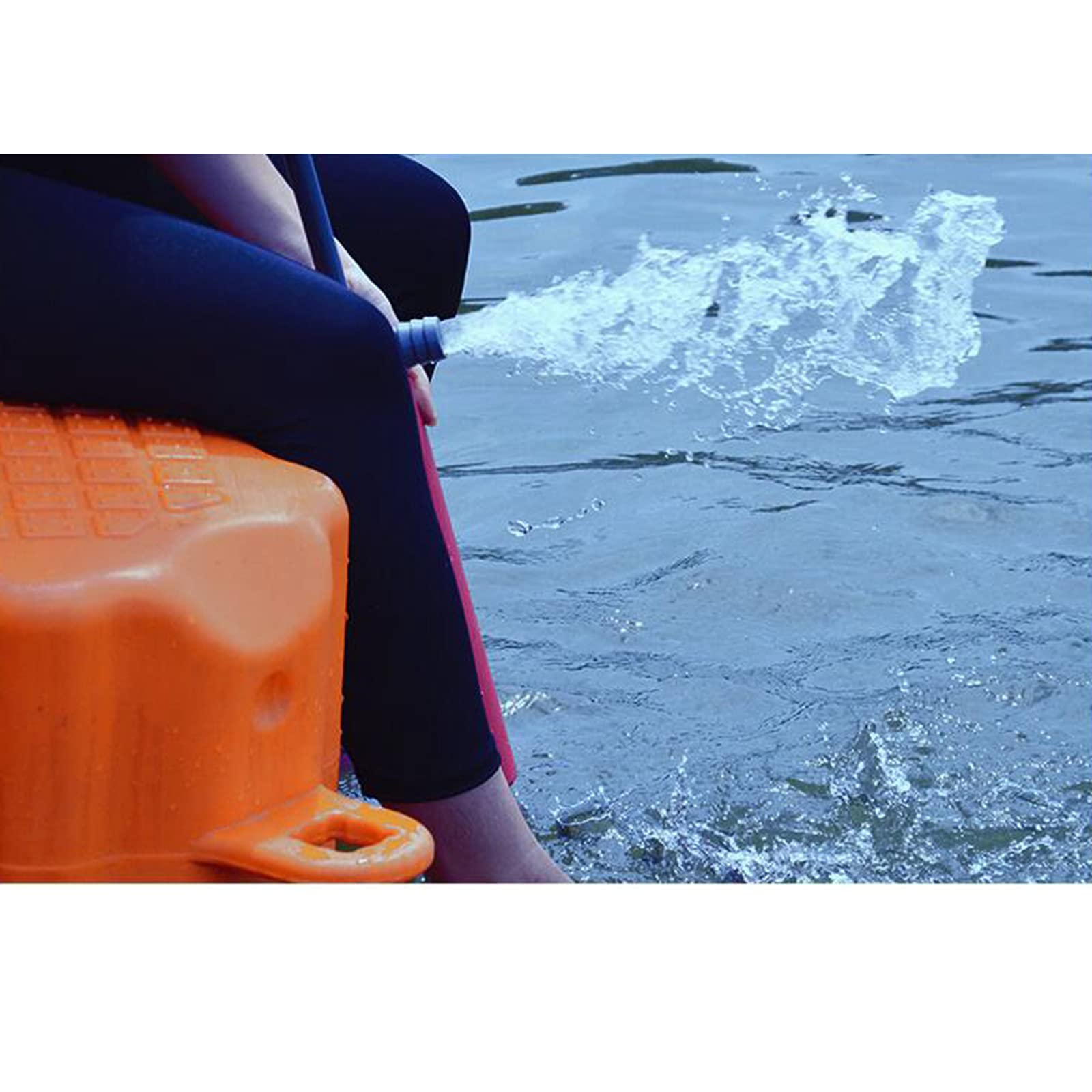 Pompa Manuale Portatile per Kayak con Pompa a Mano per L'estrazione dell'Acqua E per Imbarcazioni, Accessorio Galleggiante, Adatto per Eva