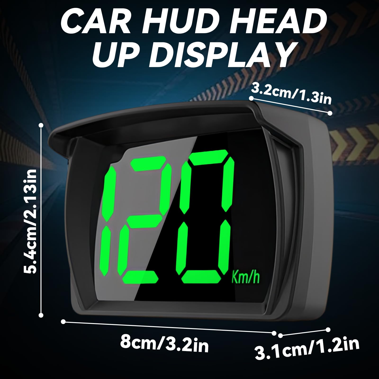 Tachimetro digitale universale HUD Head Up display, per auto, moto, bici