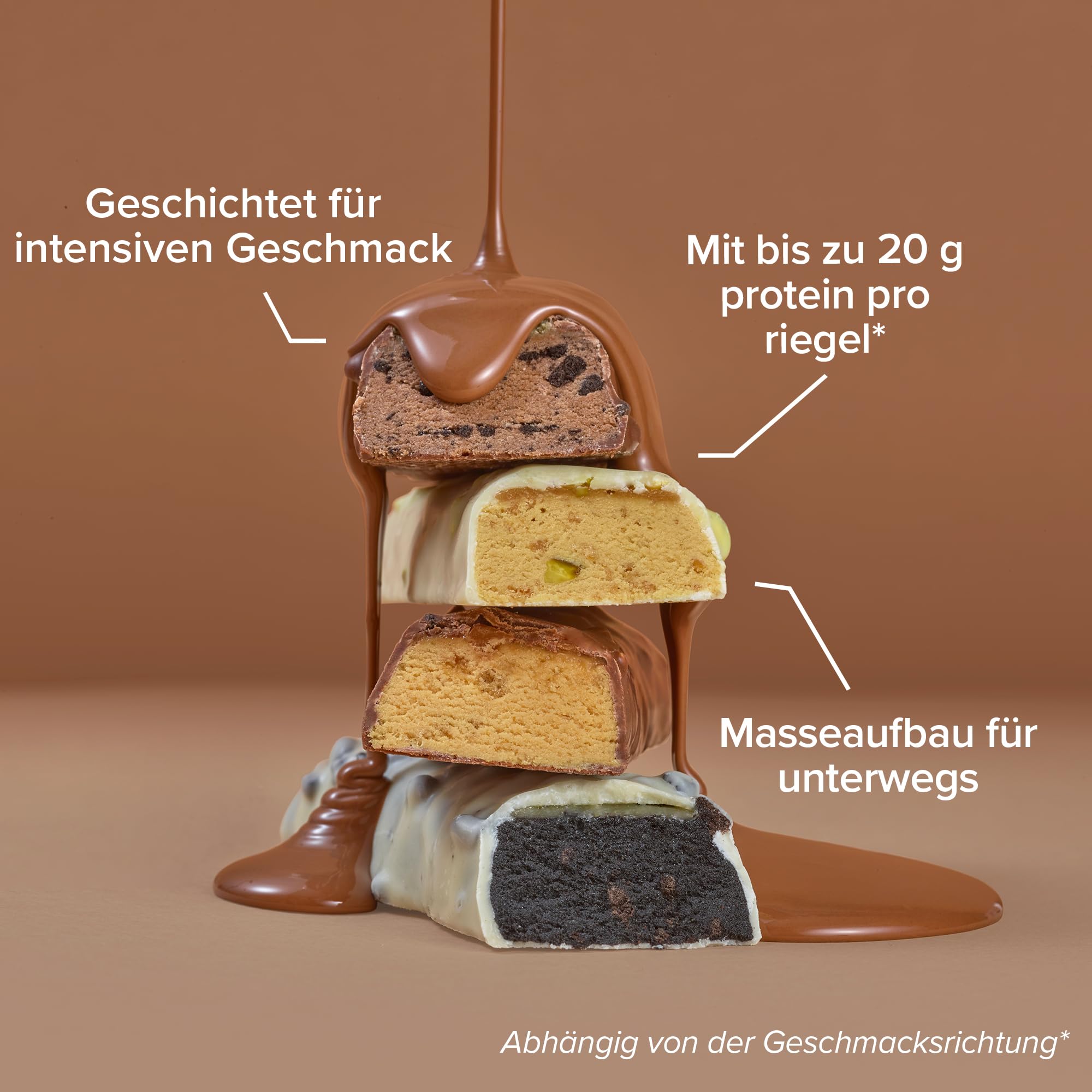 Bulk Macro Munch Proteinriegel | Kekse & Sahne | 12 x 62g | 20g Protein pro Riegel | Wenig Zucker | Hoher Ballaststoffgehalt | Dreischichtige Textur | Perfekt für unterwegs