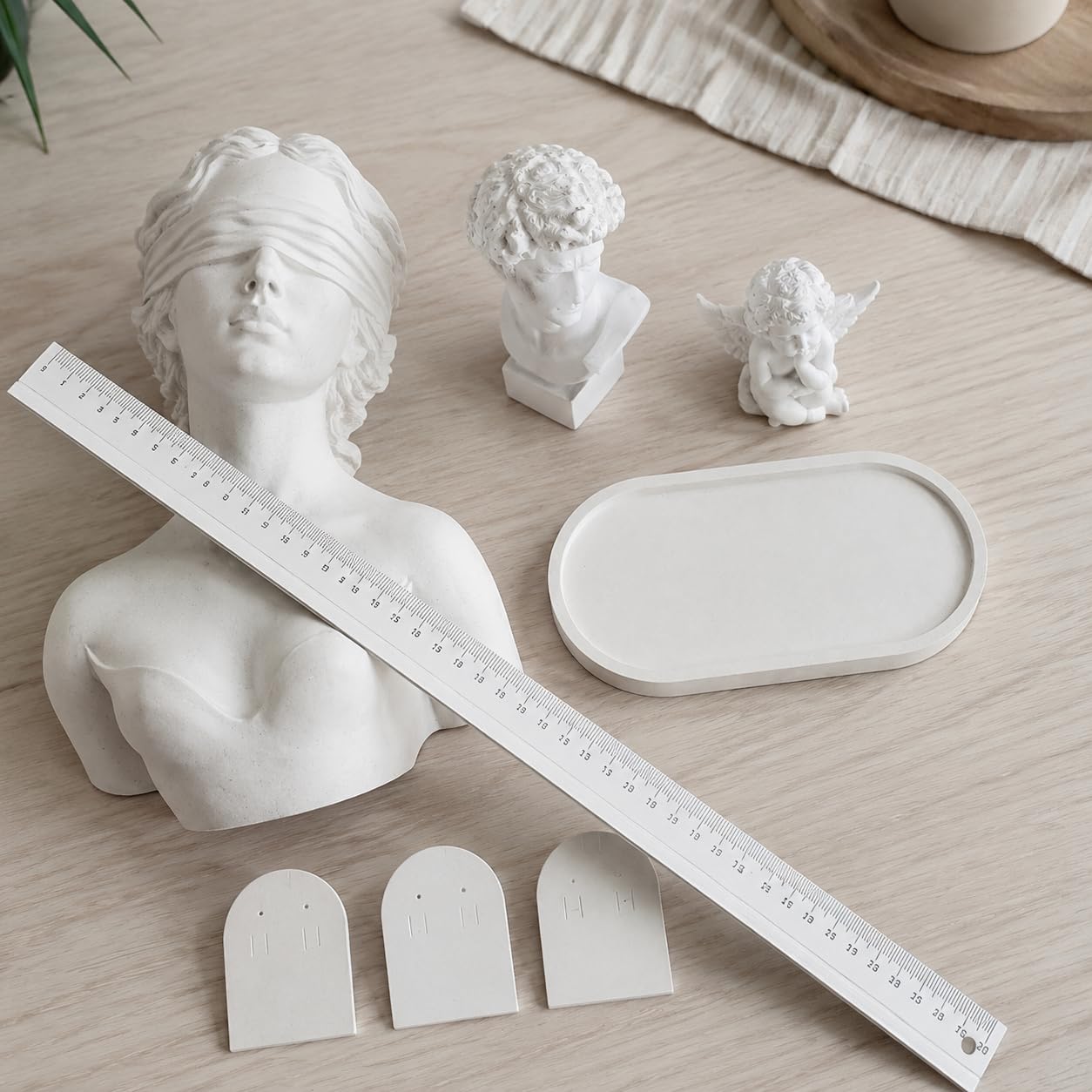 Espositore per Gioielli in Gesso, Set 6 in gesso