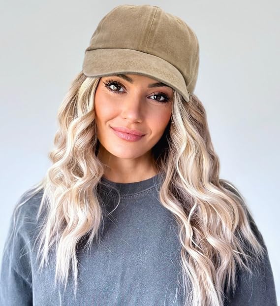 Vintage Baseball Cap for Men Women Washed Cotton Adjustable | Sports Hat Breathable Unisex Cap for Outdoor Running Golf (54-60cm)