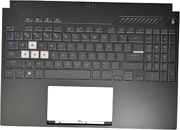 Laptop US Keyboard Compatible for ASUS TUF Dash Gaming A15 F15 FX517ZC FX517ZM FX517ZR FX517ZE with Palmrest Upper Cover Case RGB Backlit