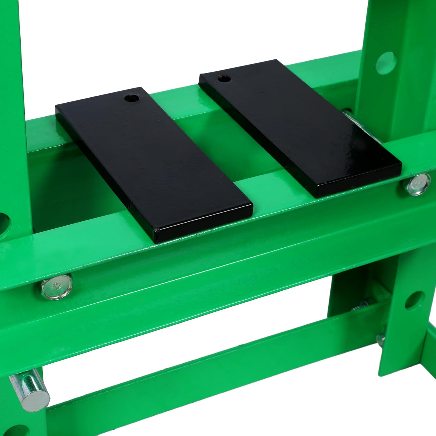 Hydraulic Shop Press, Hydraulic 6 Ton H-Frame Garage Floor Adjustable Shop Press with Plates, Working Table Height, 6 Ton Shop Press for Car Repair and Garage, Green