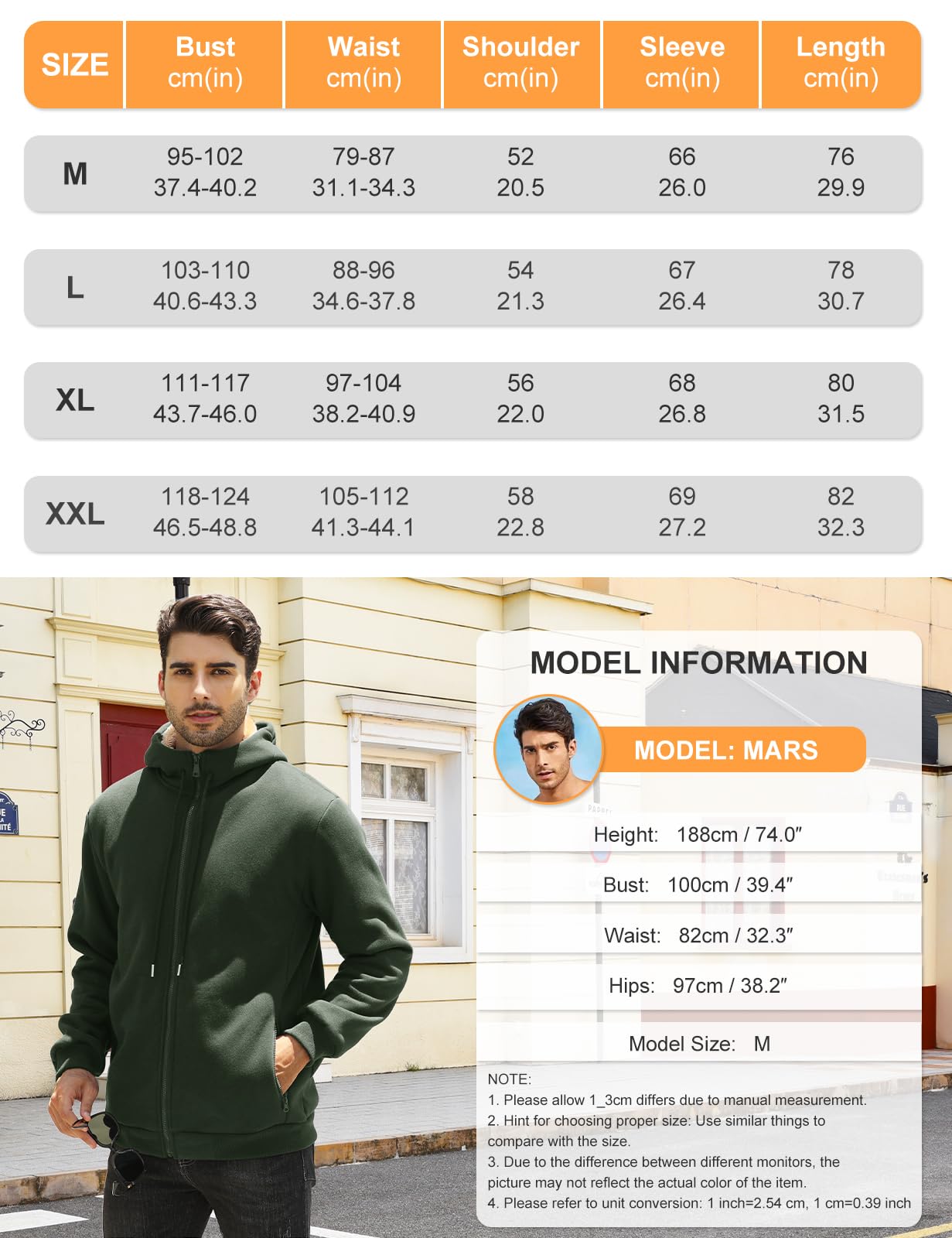 PASUDA Felpa Uomo con Cappuccio Invernale Felpa in Pile con Zip Felpe Giacca Manica Lunga Casual Comoda a Calda Hoodie Cappotto con Tasche Inverno