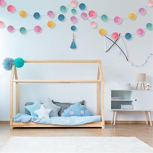 Miniatura 5 de Pom Pom Maker, 4 Different Sizes Pompom Maker Fluff Ball Needle Craft DIY Wool Knitting Craft Knitting Wool Tool Kit with Thread Cutter Scissors