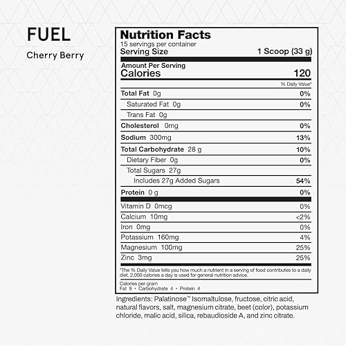 Miniatura 2 de Momentous  Combustible, carbohidratos y electrolitos intraentrenamiento, 0.99 oz de carbohidratos por porción, 15 bolsas para servir, cereza