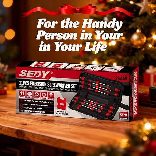 Miniatura 7 de Juego de destornilladores de precisión de 11 piezas, mini destornilladores magnéticos para lentes, relojes, computadoras, portátiles, teléfonos,