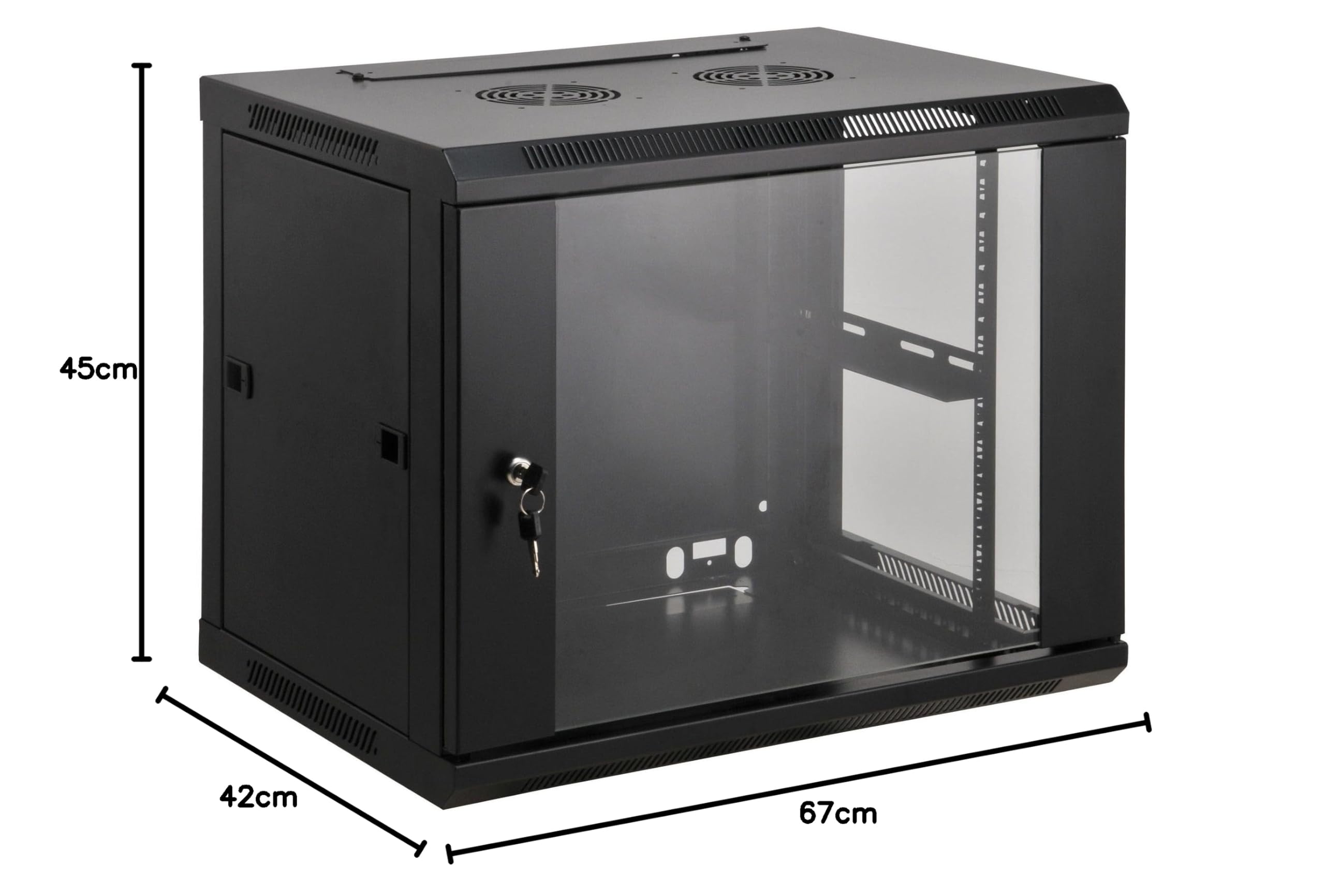 Intellinet 711753 Rack 6u Da Parete Nero (network Cabinet Wall Mount 6U- - [standard 600mm Black Assembled)