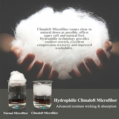 Miniatura 4 de Edredón de cama para todas las estaciones, edredón alternativo suave y transpirable para todas las estaciones, edredón blanco esponjoso acolchado