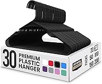 Vista 15 de Utopia Home Perchas de Plástico Paquete de 50 – Percha Perfecta para Ahorrar Espacio para Ropa – Duraderas y Fuertes – Organizadores de Armario Aqua