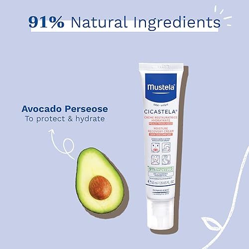 Miniatura 3 de Mustela Cicastela - Crema de recuperación de humedad ungüento multiusos para bebés para molestias de la piel con aguacate natural y ácido