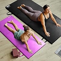 Vista 7 de RitFit Upgraded Folding Exercise Mat, 2 Inch Thick Gymnastics Mat 3’x6’,4’x8’,4x10’,2'x8' with Carrying Handles for Yoga, MMA, Stretching, Core