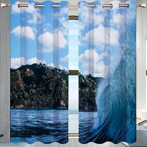 Miniatura 7 de Cortinas oscuras para sala de 2 paneles retro con textura de flores para dormitorio, bloqueo de luz de 63 pulgadas de ancho x 80 pulgadas de alto