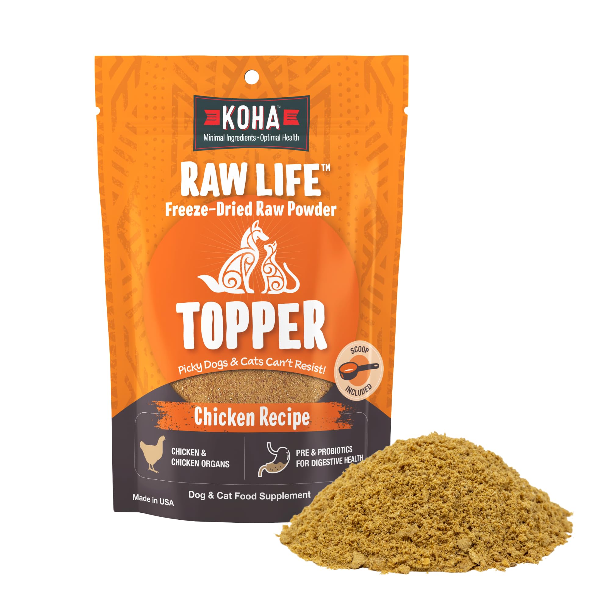 リピーター出品　RAWFOOD105(ローフード ヒャクゴ) Amazon.com: KOHA Raw Life Freeze-Dried Raw Topper Chicken, for
