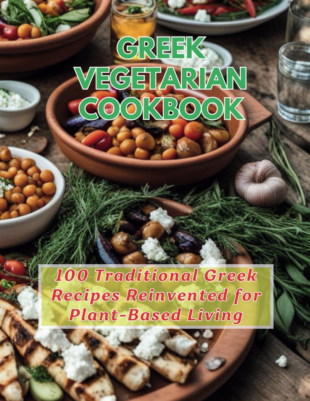 Greek Vegetarian Cookbook : 100 Traditional Greek Recipes Reinvented for Plant-Based Living