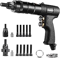 Vista 10 de Pistola Neumática para Tuercas Remachables 8-32,10-24,1/4-20 con Mandriles de Repuesto, Pistola de Remachadora de Tuerca de Grado Industrial 1500