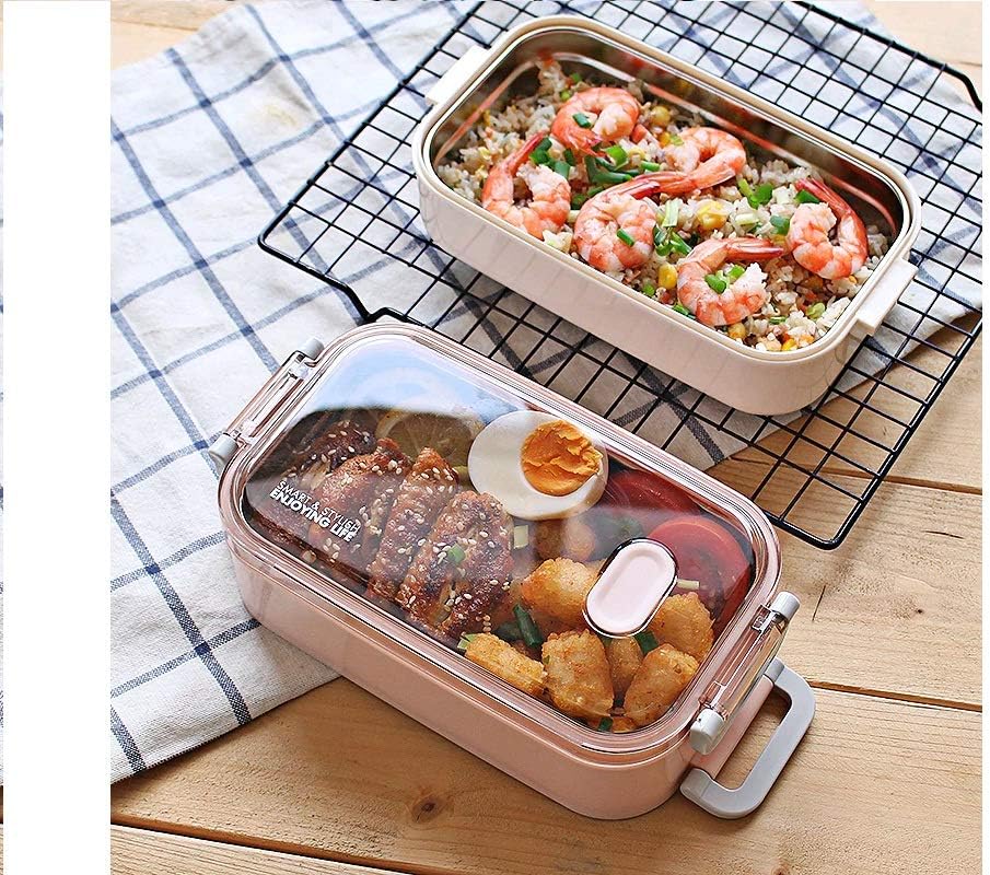 Shoppertize Stainless Steel Lunch Box 800 ML, Tiffin Box for Office, SUS 304 Steel Bento Box for Kids