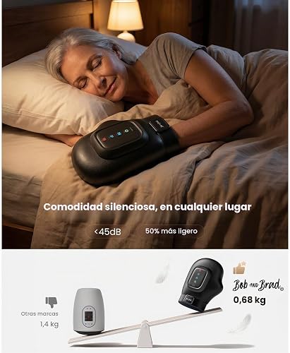 BOB AND BRAD Hand Massager with Heat & Compression, Black HandSpa Prime - 7