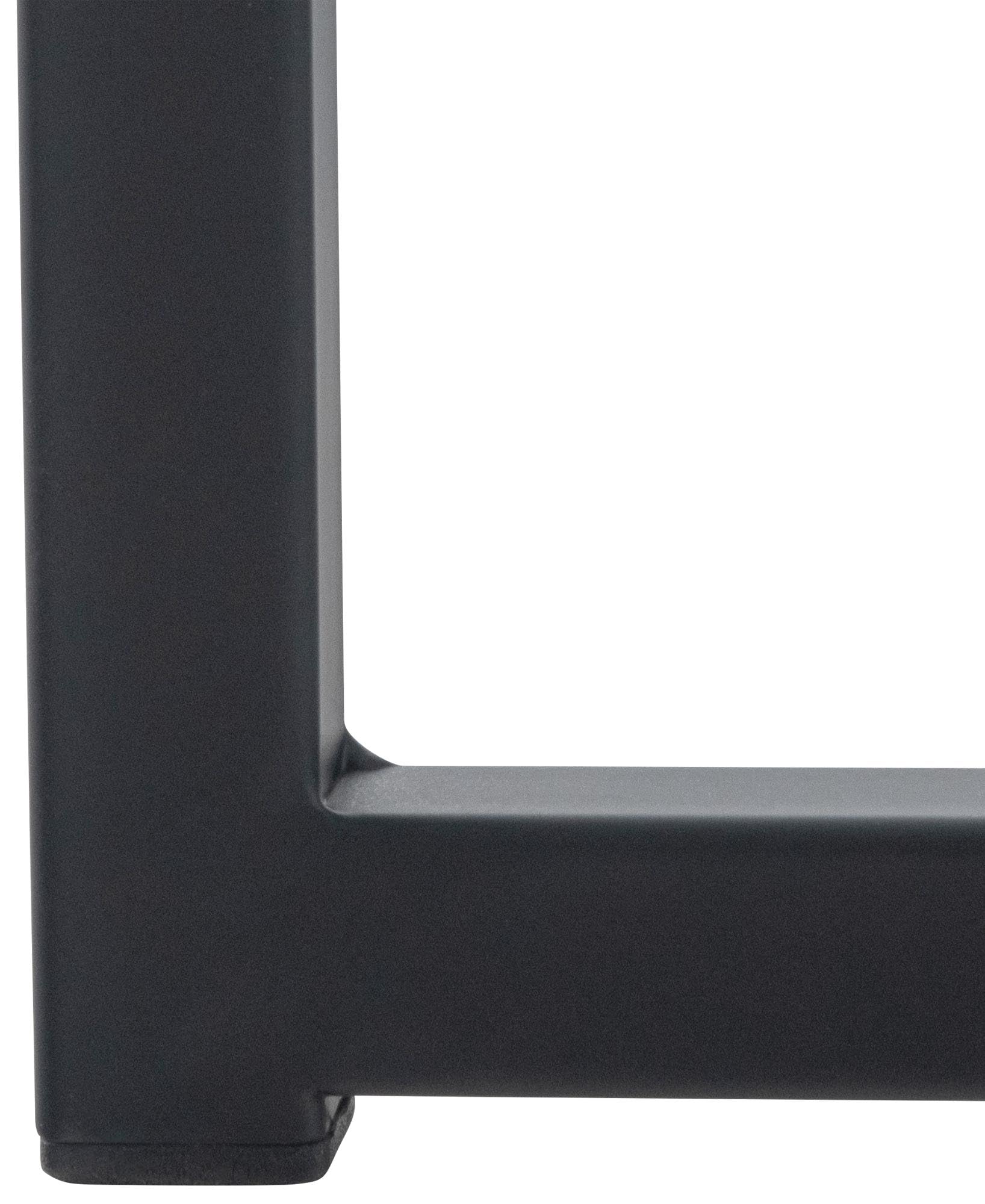 CLP Lounger Avon Samt - Lesesessel Mit Gestepptem Samtbezug Und Stabilem Metallgestell, Farbe:schwarz
