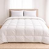 Continental Bedding Wool and Down Blend Comforter All Season Duvet Insert 300 Thread Count 100% Cotton Cover