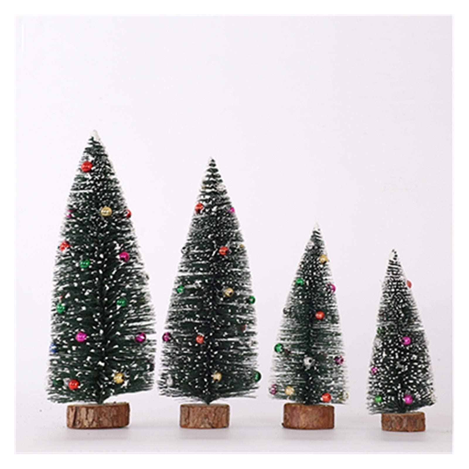 Árbol de Navidad mini pino de sisal artificial verde de 30 cm para mesa 8