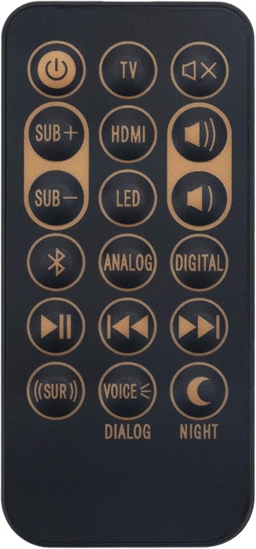 Replaced Remote Control Compatible for Klipsch Sound Bar Speaker RSB-3 RSB3 R4B R-4B RSB8 RSB-8 1062590 RSB6 RSB-6 RSB-11 RSB-14
