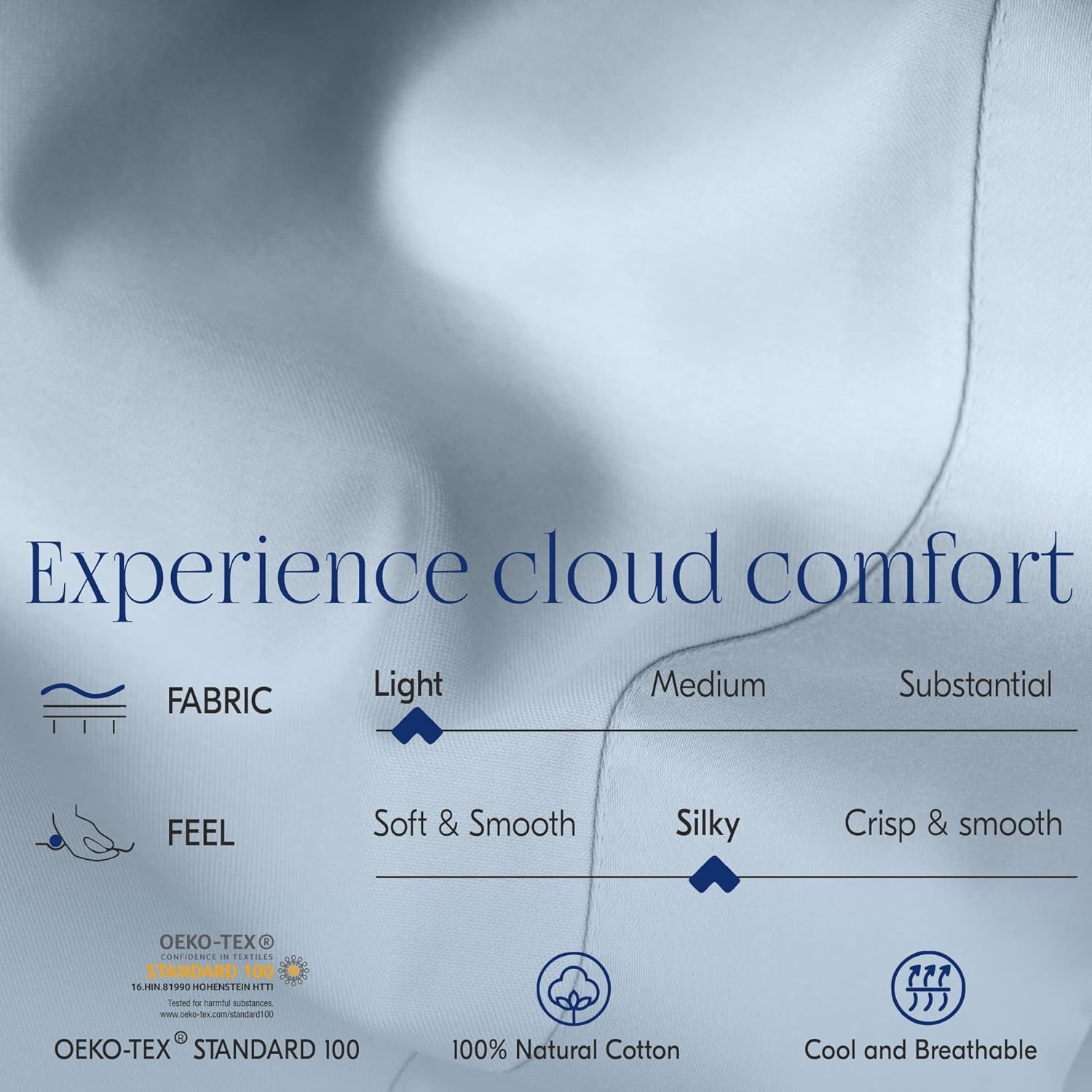 Free Shipping 🛒 California Design Den - Finest Queen Cotton Sheet Set, Soft 100% Cotton Cooling Sheets Deep Pockets Snug Fit Elastic, 500 Thread Count, 4-Pc Set, Sheet Sets for Bed (Solid - Light Blue) Black Friday - 80% OFF California Design Den - Finest Queen Cotton Sheet Set, Soft 100% Cotton Cooling Sheets Deep Pockets Snug Fit Elastic, 500 Thread Count, 4-Pc Set, Sheet Sets for Bed (Solid - Light Blue)