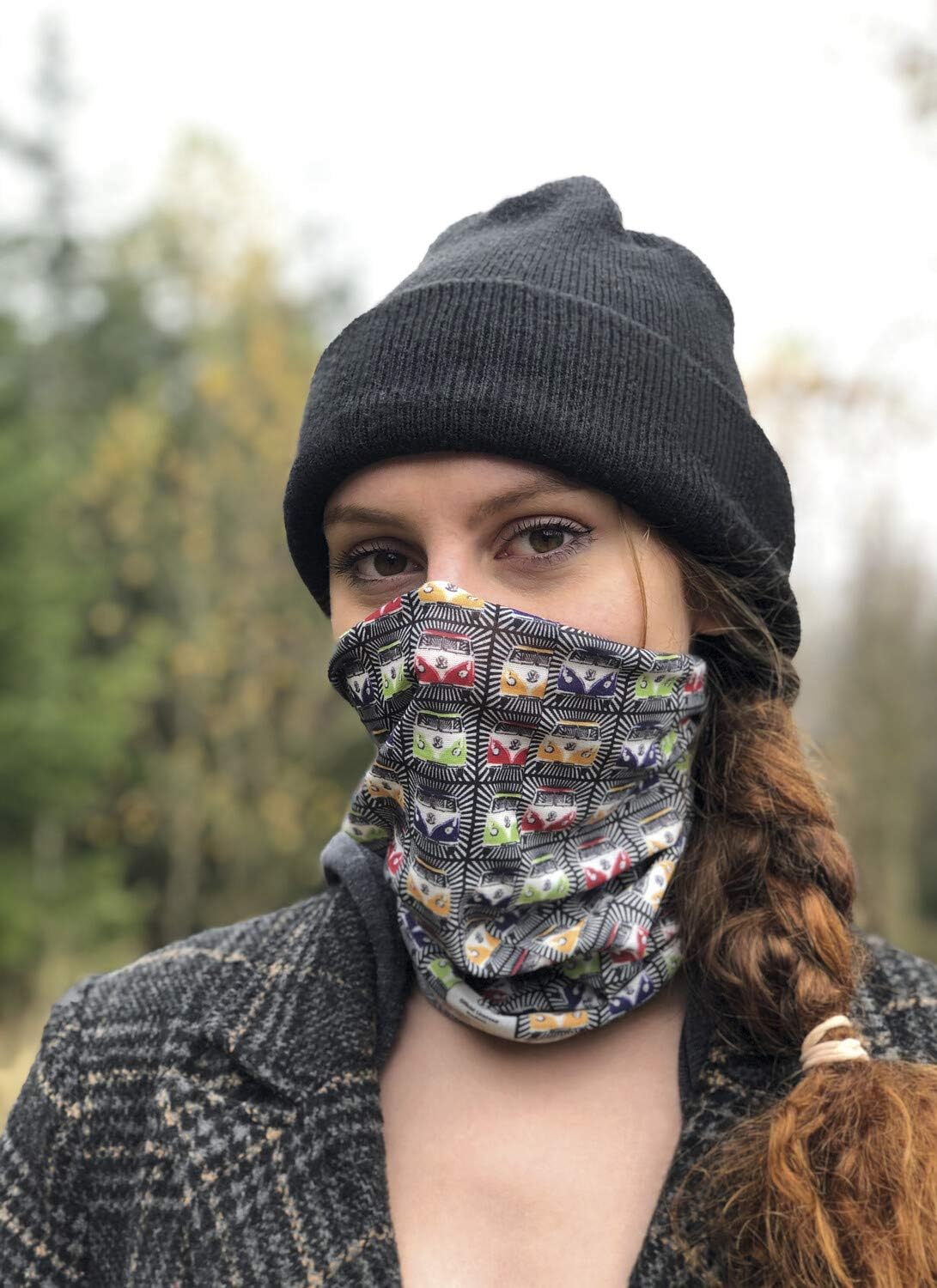BRISA VW Collection Volkswagen Unisex Tube Scarf Bandana Neck Gaiter Multifunctional Mouth Nose Protection VW Design