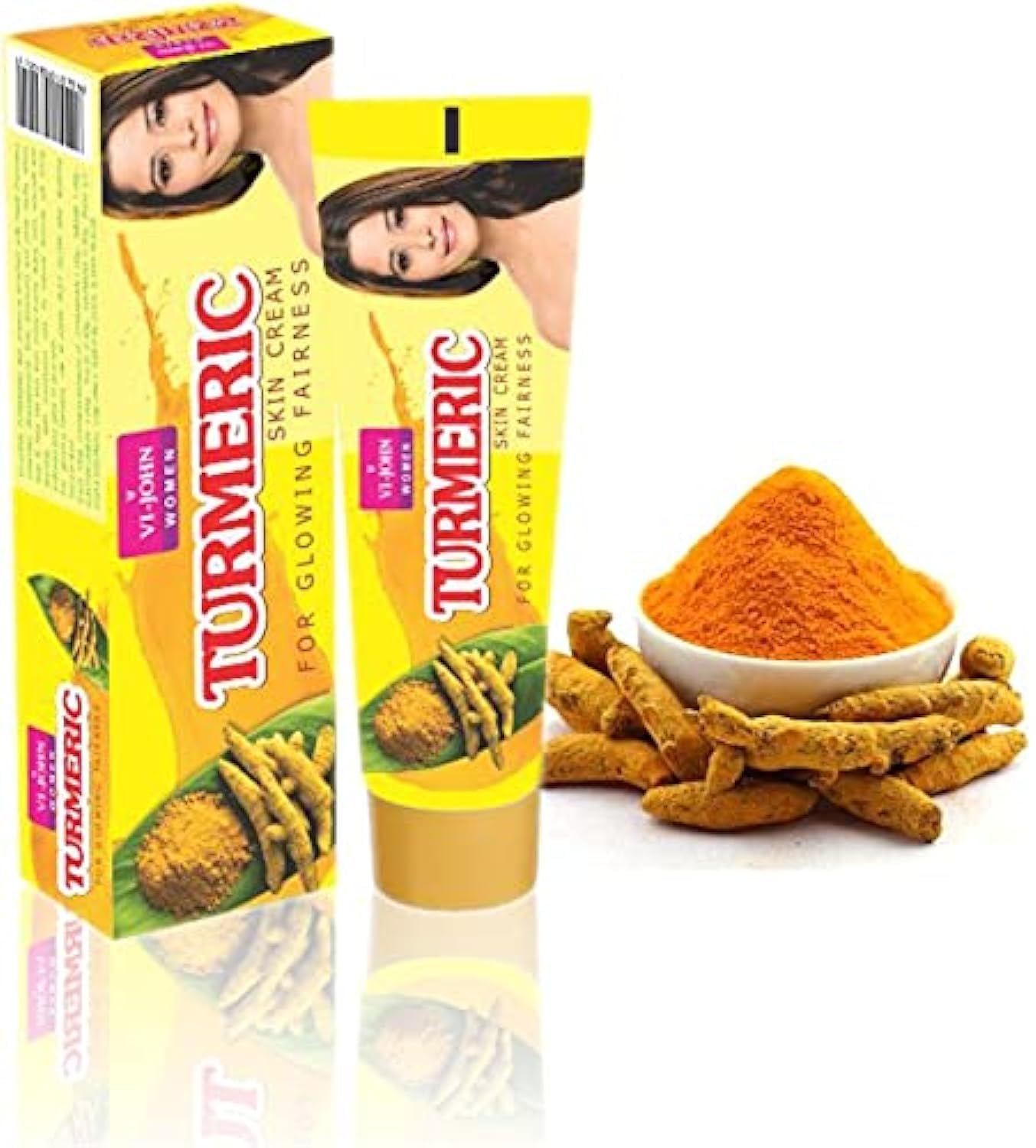 VI - JOHN Turmeric fairness Cream for glowing Fairness | lightweight and instantly gets absorbed into the skin Cream, Pack of 12