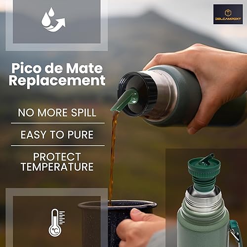 Miniatura 5 de Termo Stopper Pico de Mate Stanley - Tapa de repuesto para botellas clásicas de boca ancha con aislamiento al vacío (1.1 cuartos de galón, 2 cuartos