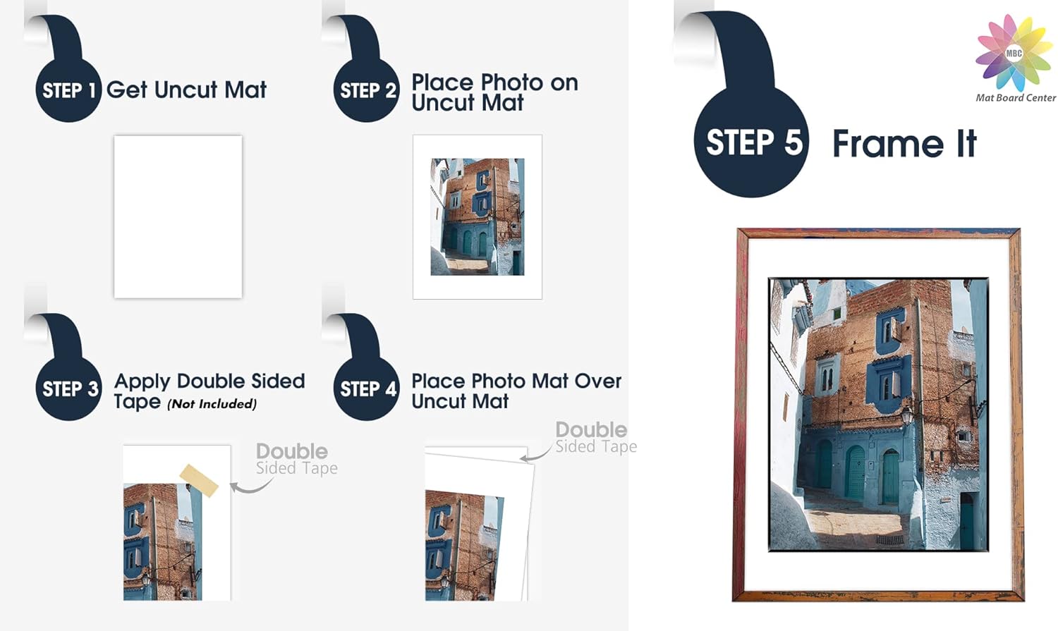 Mat Board Center, Pack of 50 8x10 White Uncut Mat Boards Backing Boards, 4-Ply Thickness, Great for Pictures, Frames, Crafts, Prints - Image 5