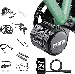 TSDZ8 48V750W Mid Drive Kit,Upgraded 1056W Peak Power Torque Sensored Mid Drive Ebike Conversion Kit, Electric Bike Kit wi...