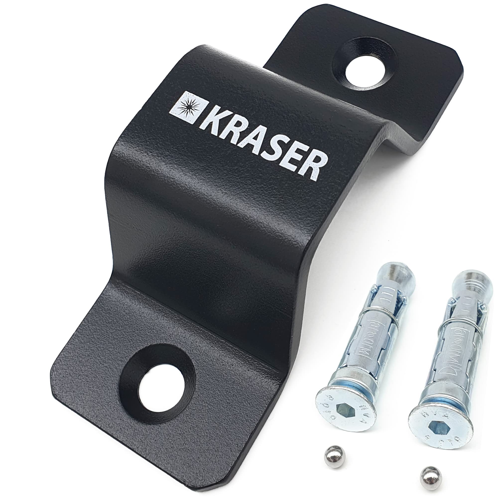 KRASER KR40B Ancora Antifurto a Pavimento o Parete in Acciaio ad Alta Resistenza, di Sicurezza per Moto, Bici, Rimorchio, Compatto