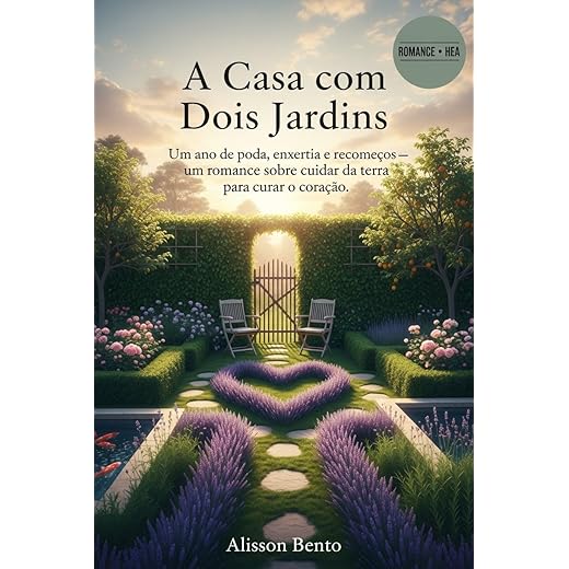 A Casa com Dois Jardins: Um ano de poda, enxertia e recomeços — um romance sobre cuidar da terra para curar o coração.
