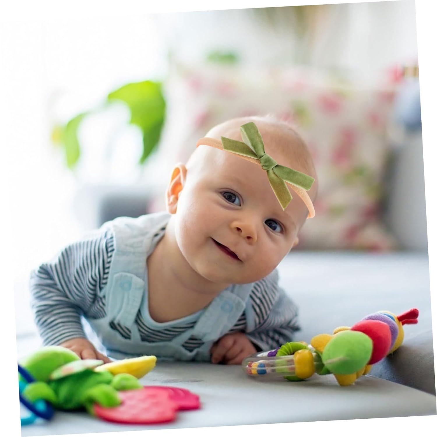 ORFOFE 32 Piece Bow Headbands for Newborns and Toddlers Soft Fluffy