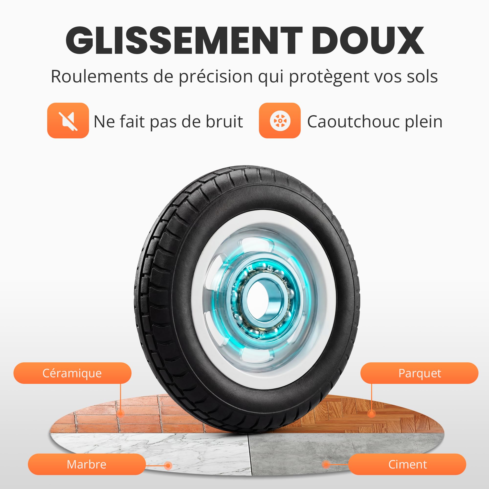 JUPPLIES Diable Pliable en Aluminium + Corde - Chariot de Transport 100x40 cm Max 75 kg avec Roues Silencieuses et Poignée Télescopique - Mini Diable Compact pour la Maison, Le Bureau ou Les Voyages