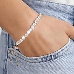 4pcs Set Zirconia Pendentif Collier Boucles d'oreilles Bangle Bague Argent cristal Mode Ajustable Bijoux pour femmes Adolescents Filles Femme Party Promo Cadeaux de fiançailles