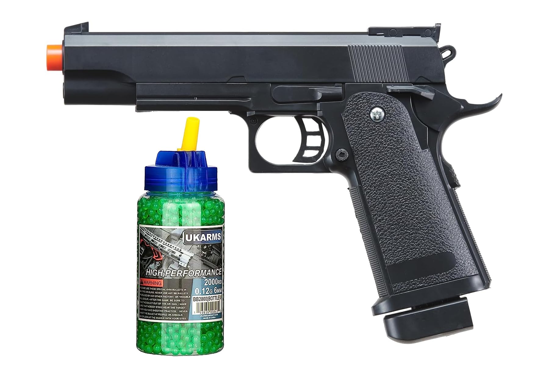 GoldenBall M1911 Spring Airsoft Pistol + 2000 6mm BBS Bundle