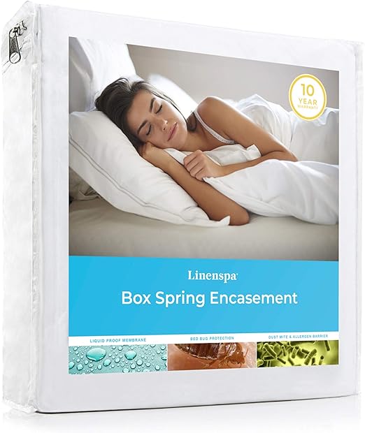 Linenspa Box Spring Encasement Twin, Complete Protection