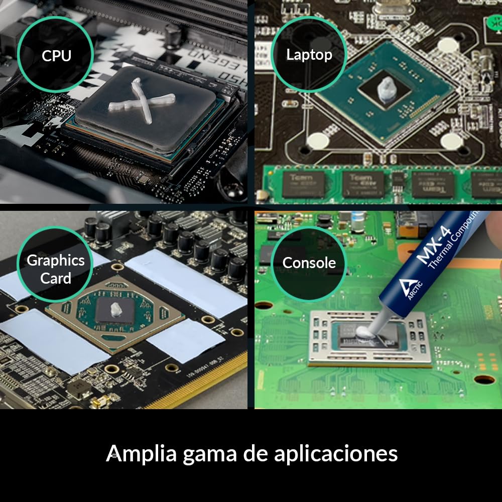 ARCTIC MX-4 (8 g) - Pasta Térmica para CPU, GPU, PC, PS4, Xbox, Alta Conductividad Térmica